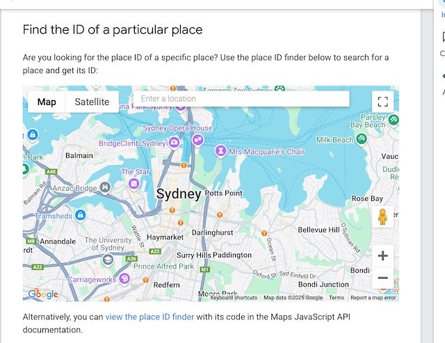 Place ID finder