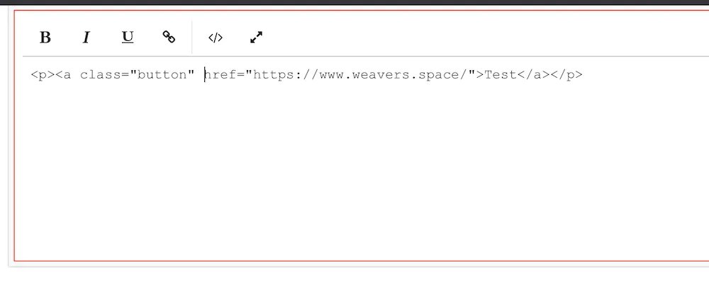 html code for adding a button into a blog post.