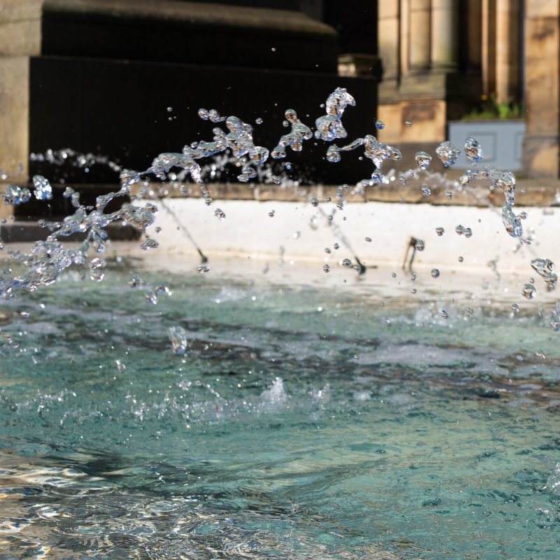 The fountains outside York Art Gallery 7th April 2026