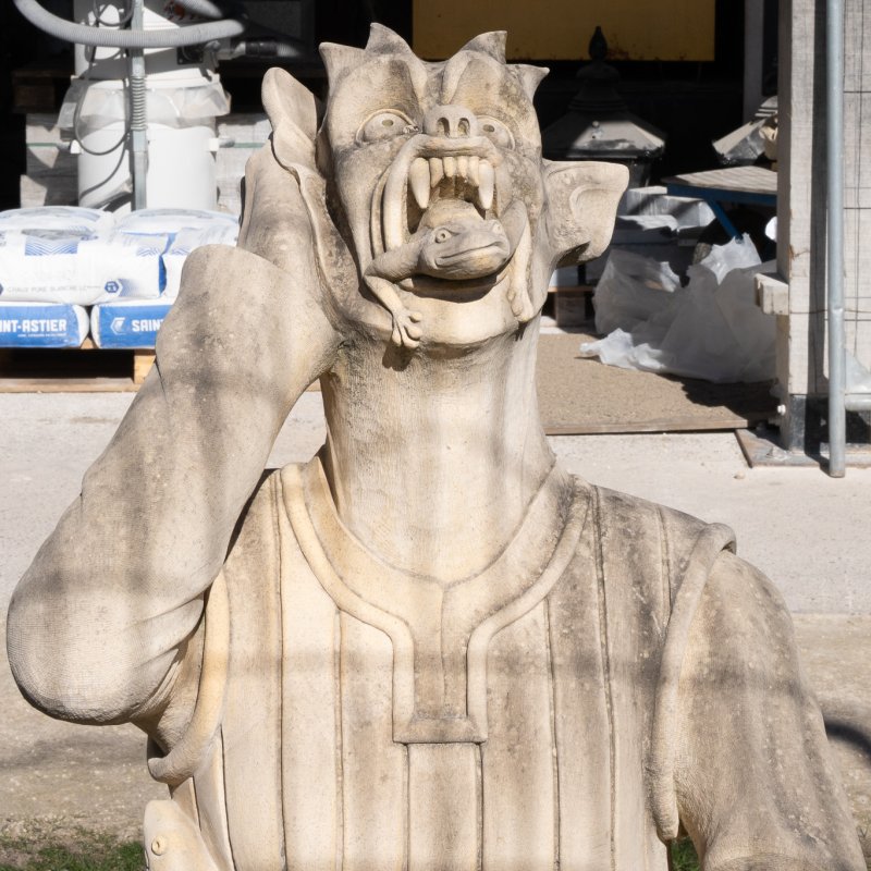 Stone carving at the side of The Minster 7th April 2026