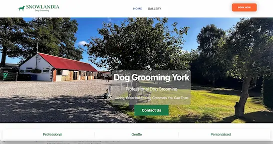 York Dog Grooming at Snowlandia