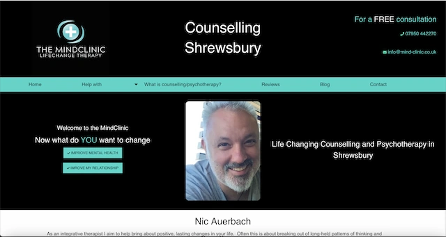 The Mind Clinic web site