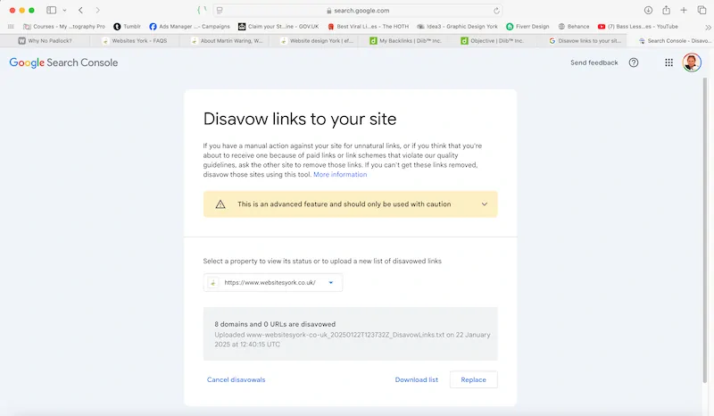 Disavow Backlinks