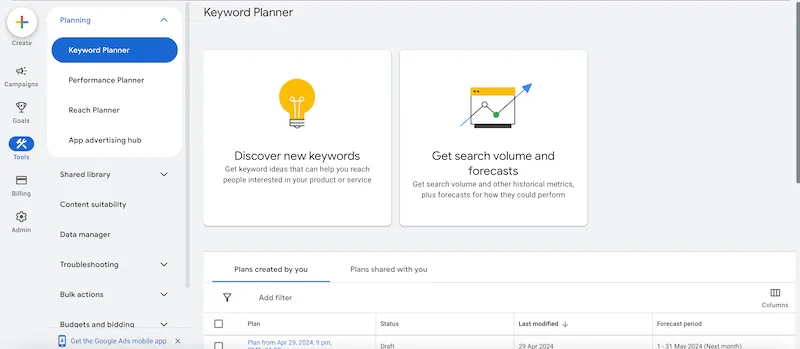Keyword Planner