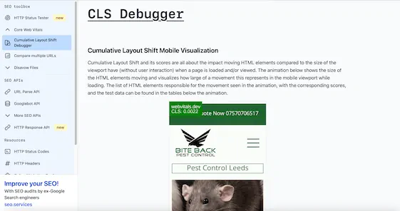 Cumulative Layout Shift Debugger